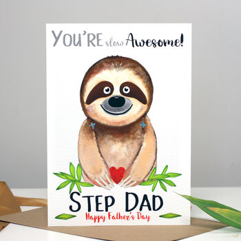 Sloth 'You're Awesome' Father's Day Card, 3 of 5