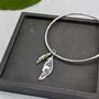 Maxi Guardian Sterling Silver Bangle, thumbnail 2 of 5