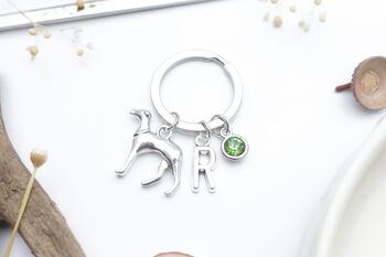Whippet | Greyhound Personalised Keyring, 2 of 8