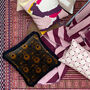 Laurie Check Pink Linen Cushion, thumbnail 5 of 5