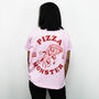 Pizza Monster Women's Back Print T Shirt, thumbnail 6 of 6
