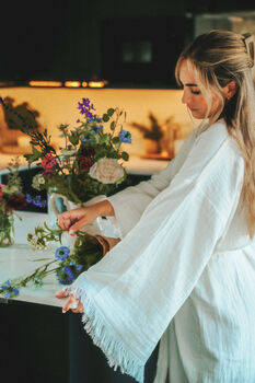 Long Organic Cotton Cloud Robe, 2 of 6