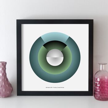 Personalised Special Date Print Abstract Art, 9 of 11