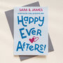 Personalised 'Happy Ever Afters' Wedding Congratulations Card, thumbnail 1 of 2
