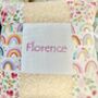 Rainbows And Buttercups Name Cushion, thumbnail 3 of 7
