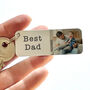 Personalised Metal Photo Father's Day Keyring, thumbnail 3 of 5