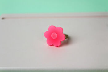 Flower Power Ring Fluo Colours, 5 of 7