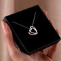 Personalised Interlinking Hearts Necklace, thumbnail 2 of 7