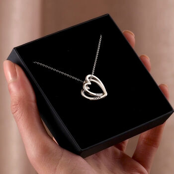 Personalised Interlinking Hearts Necklace, 2 of 7