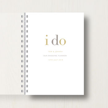 Personalised 'I Do' Wedding Planner Journal, 7 of 10