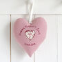 Personalised 70th Birthday Hanging Heart Gift For Her, thumbnail 5 of 12