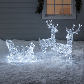 Reindeer And Sleigh Christmas Figures, 2 of 2