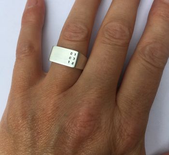 Personalised Signet Ring, 3 of 4