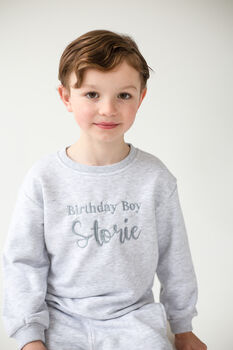 'Birthday Boy' Personalised Embroidered Sweatshirt, 2 of 6