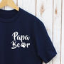 Father's Day Papa And Baby Bear Matching Tshirts, thumbnail 3 of 5