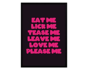 Miley Cyrus Plastic Hearts Eat Me, Lick Me Lyrics A3, 2 of 4