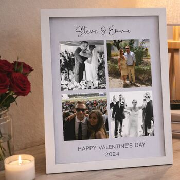 Personalised Photo Multiple Glass 3D Printed Frame A4, 2 of 4