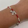 Arsenal Afc Bead Bracelet With Heart Charm, thumbnail 1 of 4