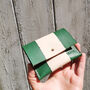 Striped Leather Purse With Coin And Card Compartments, thumbnail 8 of 9