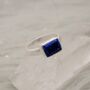 Lapis Lazuli Ring: Sterling Silver, December Birthstone, thumbnail 4 of 10