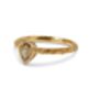 Yellow Pear Cut Diamond Engagement Ring, thumbnail 5 of 6