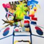 Dominican Republic Themed 3D Birthday Card, thumbnail 2 of 8