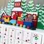 Personalised Wooden Advent With Santa Train, thumbnail 3 of 6
