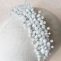 White Crystal Bridal Headband, thumbnail 1 of 5