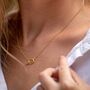 T Bar Charm Collector Necklace, Sterling Silver Or Gold Plated, thumbnail 2 of 8