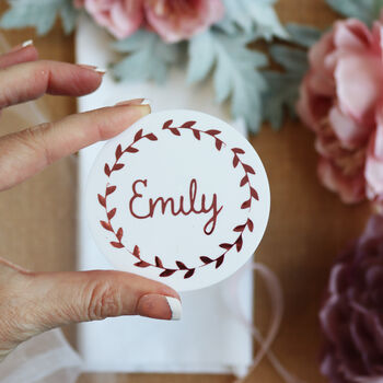 Acrylic Rose Gold Table Place Name, 10 of 12