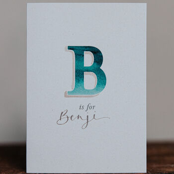 Letter Is For… Personalised Greeting Card, 3 of 7