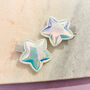 Moonlight Aurora Holographic Star Hair Clips, thumbnail 1 of 2
