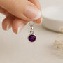 Personalised Sterling Silver Amethyst Pendant Necklace: February Birthstone, thumbnail 1 of 11