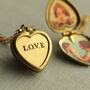 Personalised Vintage Heart Locket Necklace, thumbnail 1 of 9
