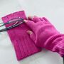 Women's Cashmere Fingerless Gloves, thumbnail 1 of 11