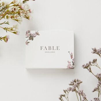 Gold Forget Me Not Bow Stud Earrings, 5 of 7