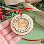 Personalised Wooden Bauble Decoration For Christmas, thumbnail 2 of 2