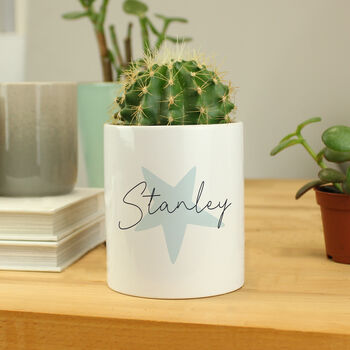 Personalised Blue Star Pen Pot, 2 of 3