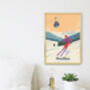 Morillon Ski Resort France Travel Poster Art Print, thumbnail 3 of 8