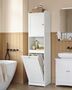 Tall Bathroom Tower With Laundry Hamper, thumbnail 1 of 6