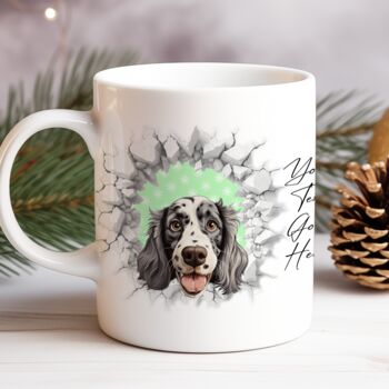 Personalised Christmas English Setter Break Through, 8 of 10