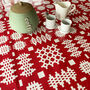 Welsh Blanket Print Oilcloth Tablecloth, thumbnail 4 of 12