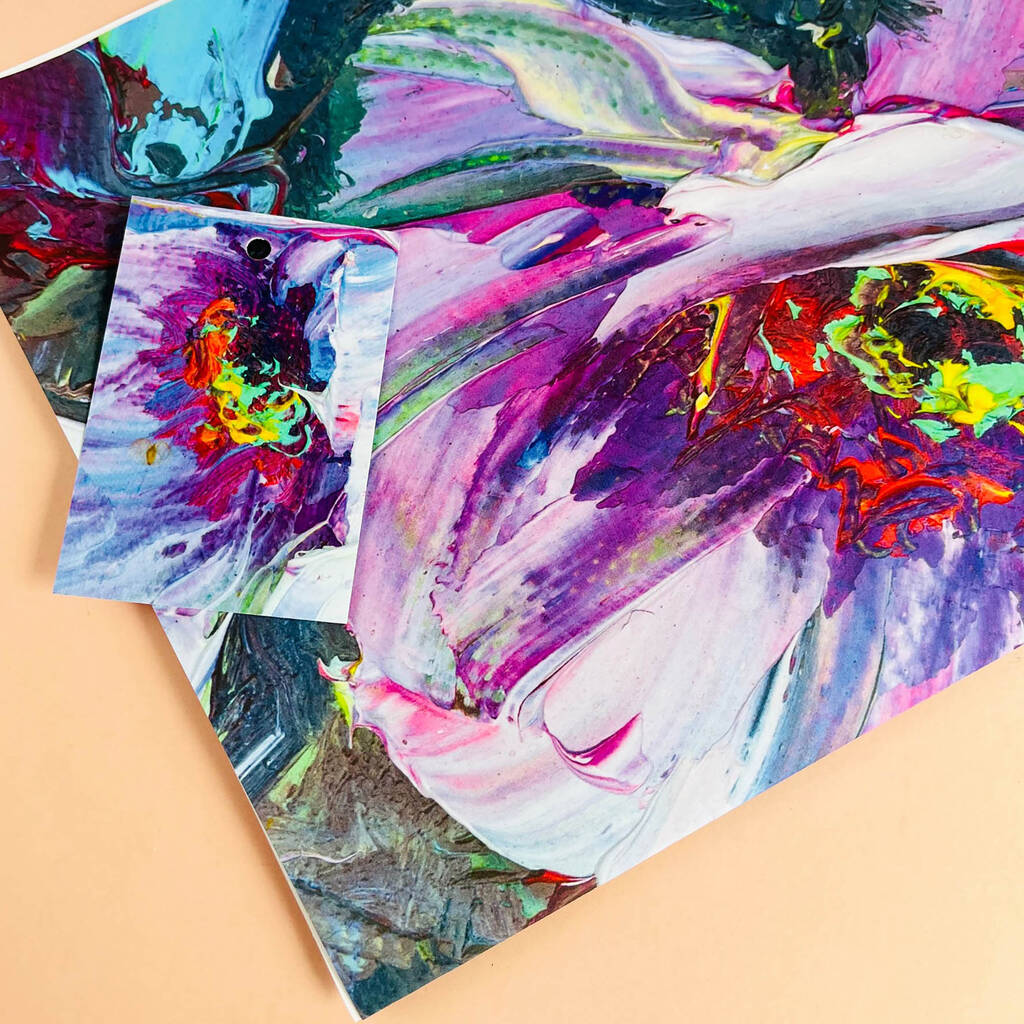 Bright Painted Floral Wrapping Paper Or Gift Wrap Set By Hem Studios