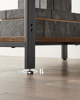 Computer Desk With Shelves Left Or Right Steel Frame, 7 of 9