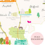 Map Of Bedfordshire Art Print, thumbnail 5 of 5