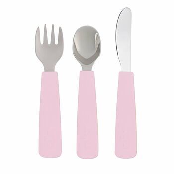 Wmbt Toddler Silicone Cutlery Set, 3 of 9