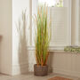 Potted Faux Ravenna Grass Plant, thumbnail 1 of 4