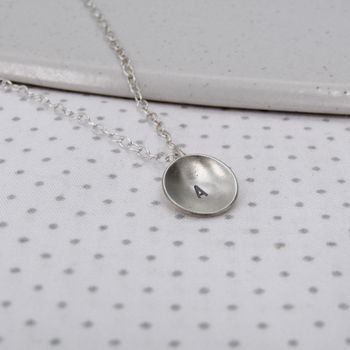 Personalised Sterling Silver Disc Necklace, 2 of 5