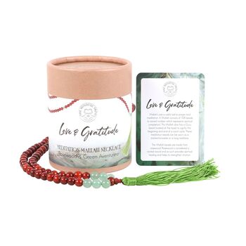 Love And Gratitude Mala Bead Necklace Gift Set, 2 of 4