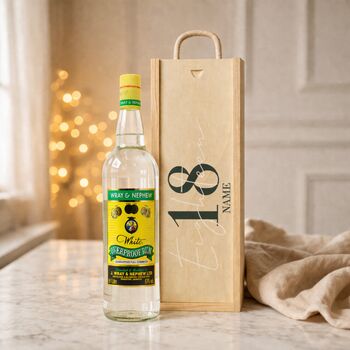 Personalised 18th Birthday Rum Gift Set With Custom Lid, 5 of 11